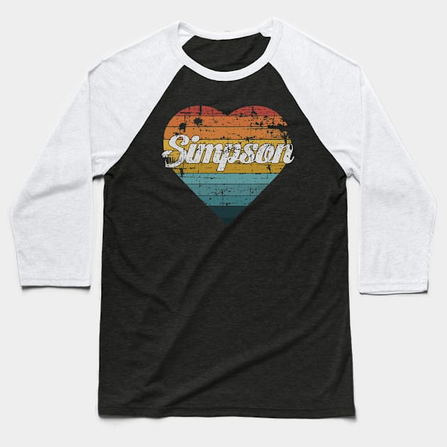 simpson retro Baseball T-Shirt by Tole19id